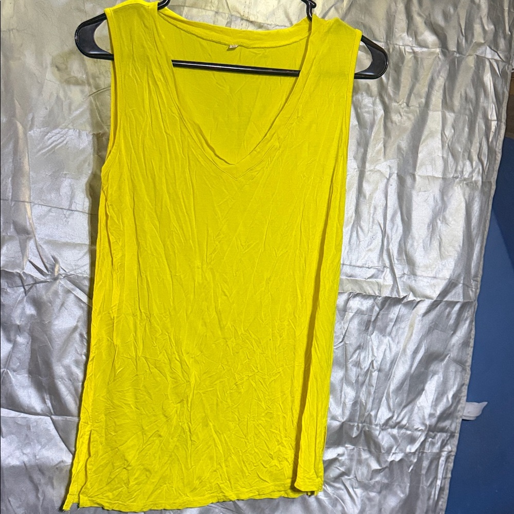 Source Unknown Bright Yellow Tank Top